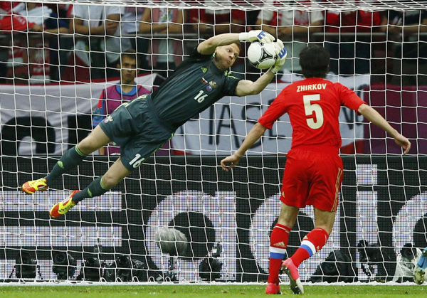 歐洲杯：扎戈耶夫2場3球 俄羅斯1:1戰平波蘭
