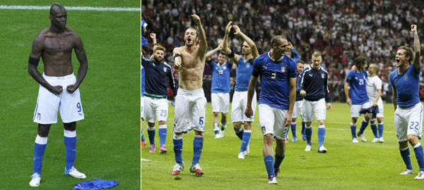 歐洲杯：巴洛特利梅開二度 意大利2:1淘汰德國殺進決賽