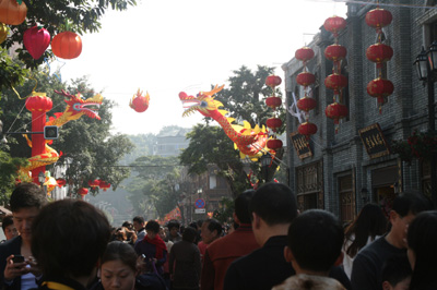 福州三坊七巷張燈結彩鬧元宵