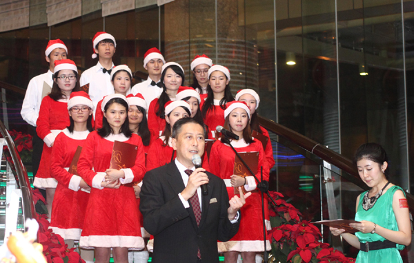 廈門喜來登酒店溫馨圣誕點燈儀式