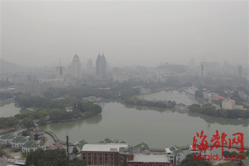 3小時(shí)福州從無霾變“重度霾” 北方污染物南移我省