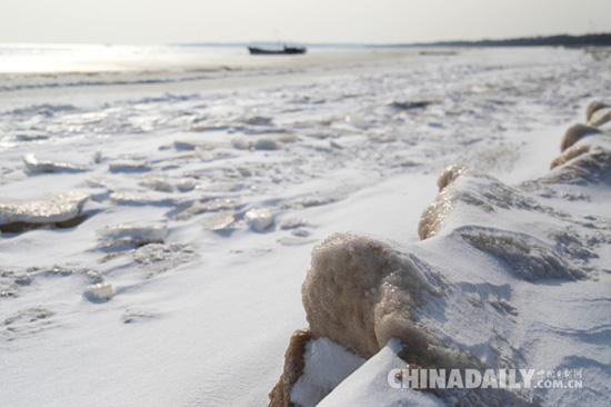 這個冬天，秦皇島海岸現(xiàn)“冰海”奇觀