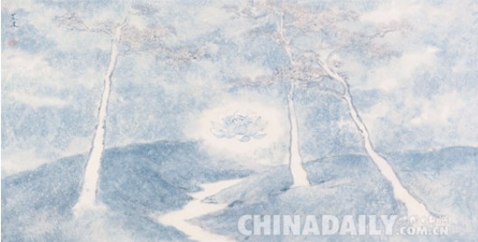 全國首次掌上互聯書畫作品展覽開幕