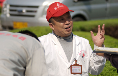 采血隊中的“獻血狀元”