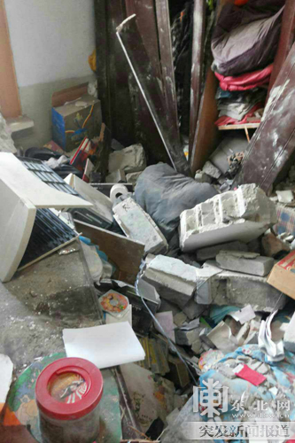 哈爾濱七政街居民家發生燃氣爆炸 兩男一女不同程度受傷