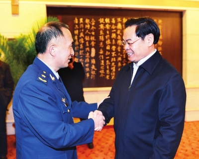 王儒林在長春會見丁來杭、羅益昌一行