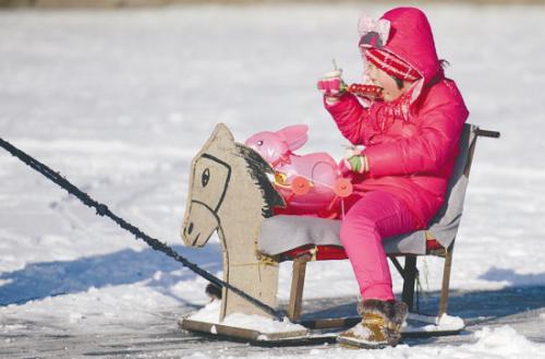 沈陽：大冷天樂呵呵（圖）