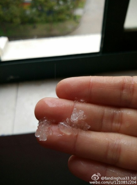 上海今日突下冰粒 網(wǎng)友：噼里啪啦好像下鉆石
