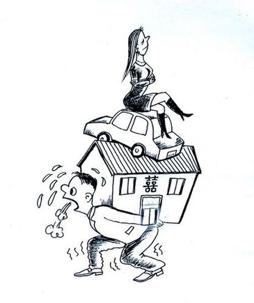 中國男人結(jié)婚負擔是美國男人百倍 悲催在于