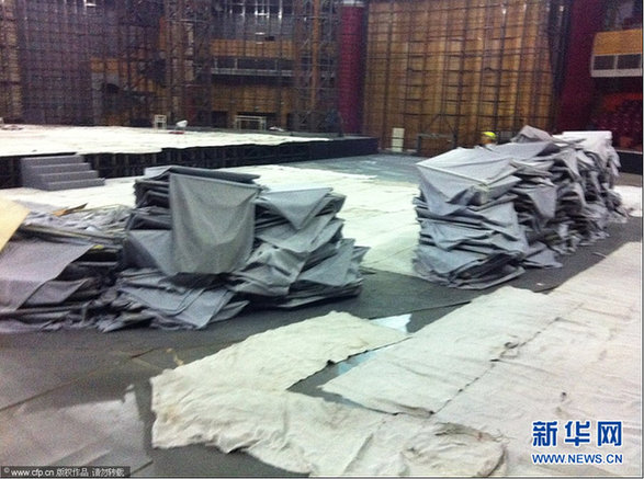 2013年央視蛇年春晚舞臺(tái)開始施工 內(nèi)場(chǎng)圖曝光