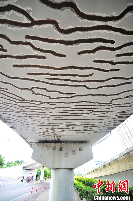 ?？谝灰龢颥F200余條裂縫 官方回應稱不影響通車安全[組圖]