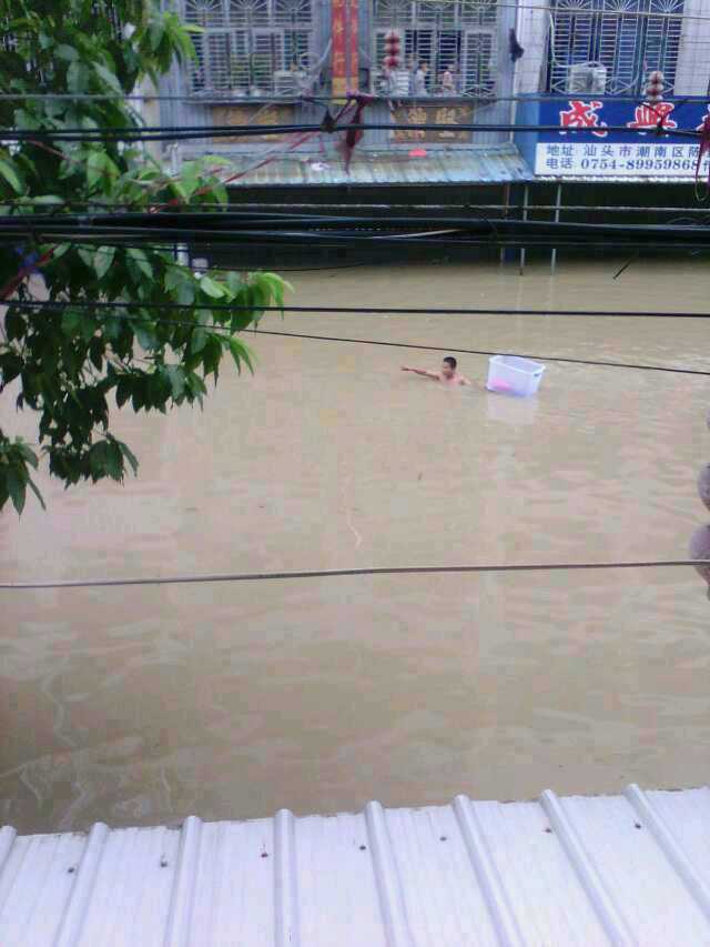 高清：航拍廣東洪水重災區龍窩鎮