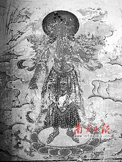 古寺遺跡被抹去 壁畫慘成“紅配綠”(組圖)