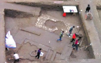 成體中心現古井 鬧市再添宋朝庭院