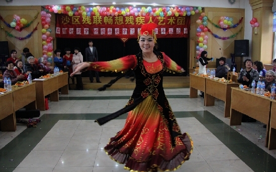 烏魯木齊市沙區暢想殘疾人藝術團昨舉辦成立五周年暨迎新年聯歡會