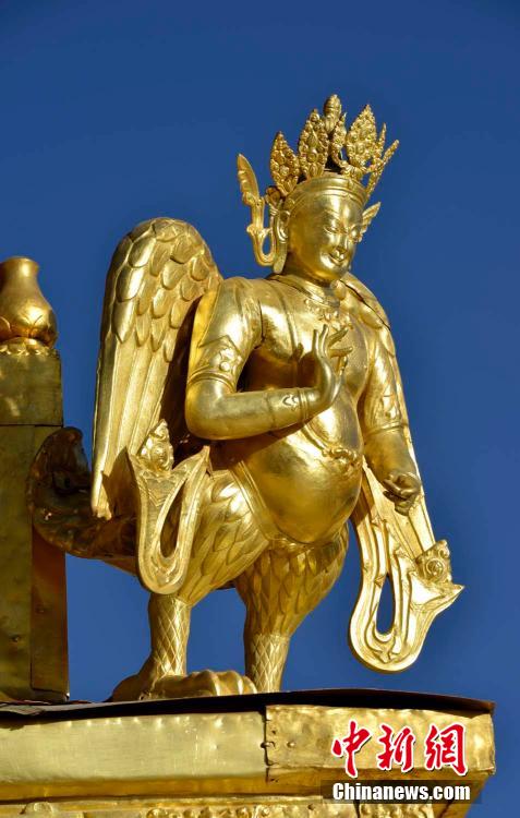 西藏大昭寺史上最大規(guī)模金頂維修竣工