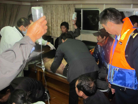 浙江海上5名漁民硫化氫中毒 疑海鮮雜物腐爛引起