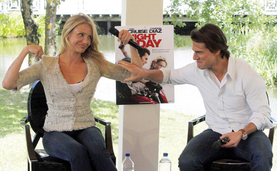 Tom Cruise and Diaz at premiere of the film 