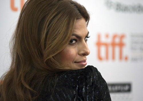 Eva Mendes arrives at gala presentation for film 'Last Night'