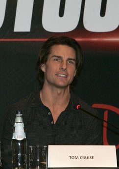 Tom Cruise on `Mission' outside tallest spire