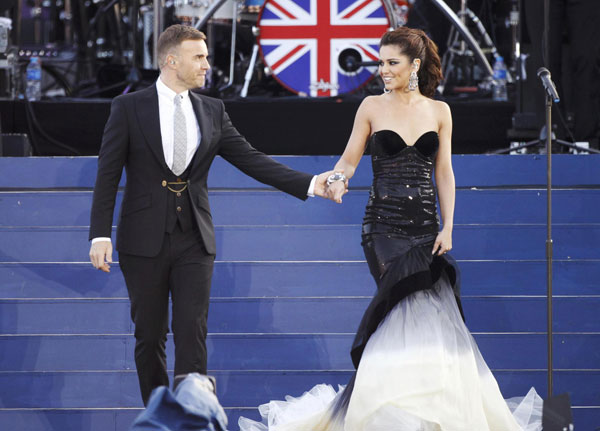 Celebrities perform at the Diamond Jubilee concert