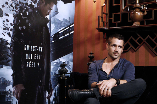 Colin Farrell promotes 'Total Recall'