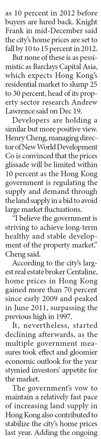 Property market to face a grim year