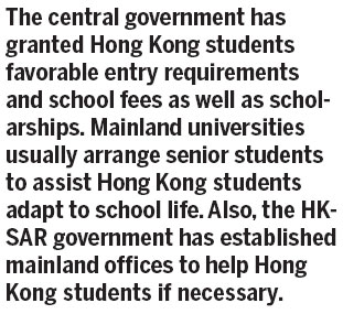 Studying in mainland is rewarding