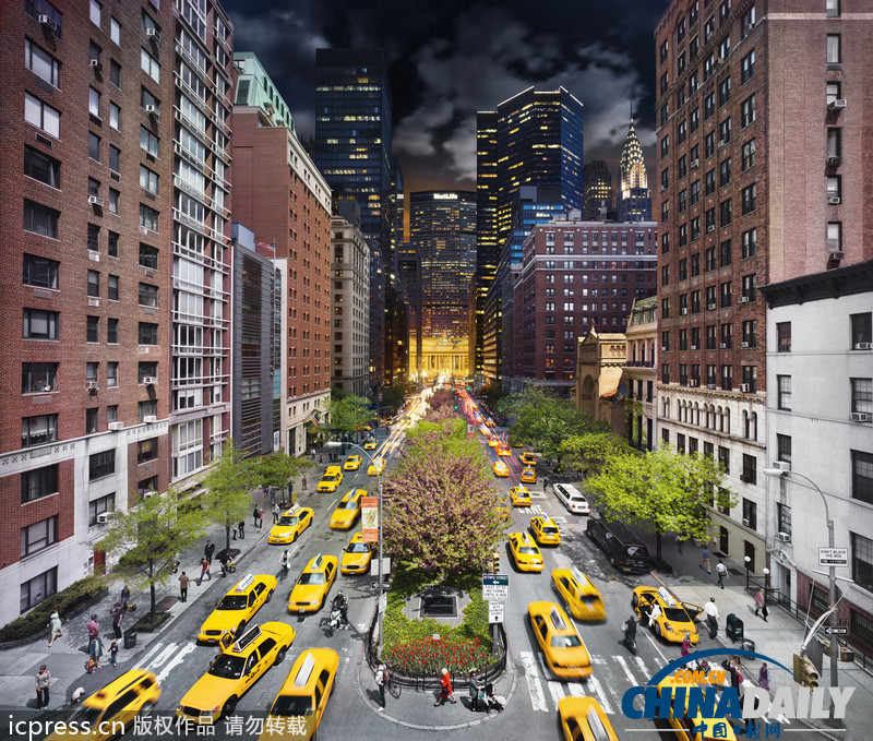 城市從白天到黑夜 一張照片盡覽美景(高清組圖)