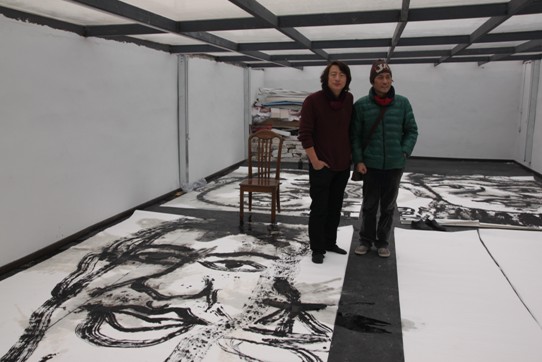 王麒誠“藝術梁山水墨108”巨幅漫藝術作品開展