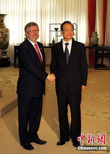 溫家寶：中方將支持巴西辦好聯合國可持續發展大會