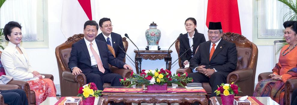習近平同印度尼西亞總統蘇西洛舉行會談（圖）