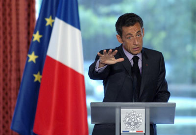 薩科齊發表外交戰略演講狠批伊朗 希望G8擴容成G14