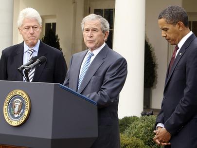 奧巴馬邀布什克林頓參與救災 希拉里抵太子港