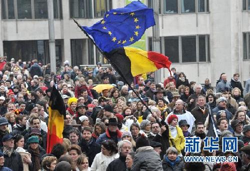 比利時民眾舉行維護國家統一大游行