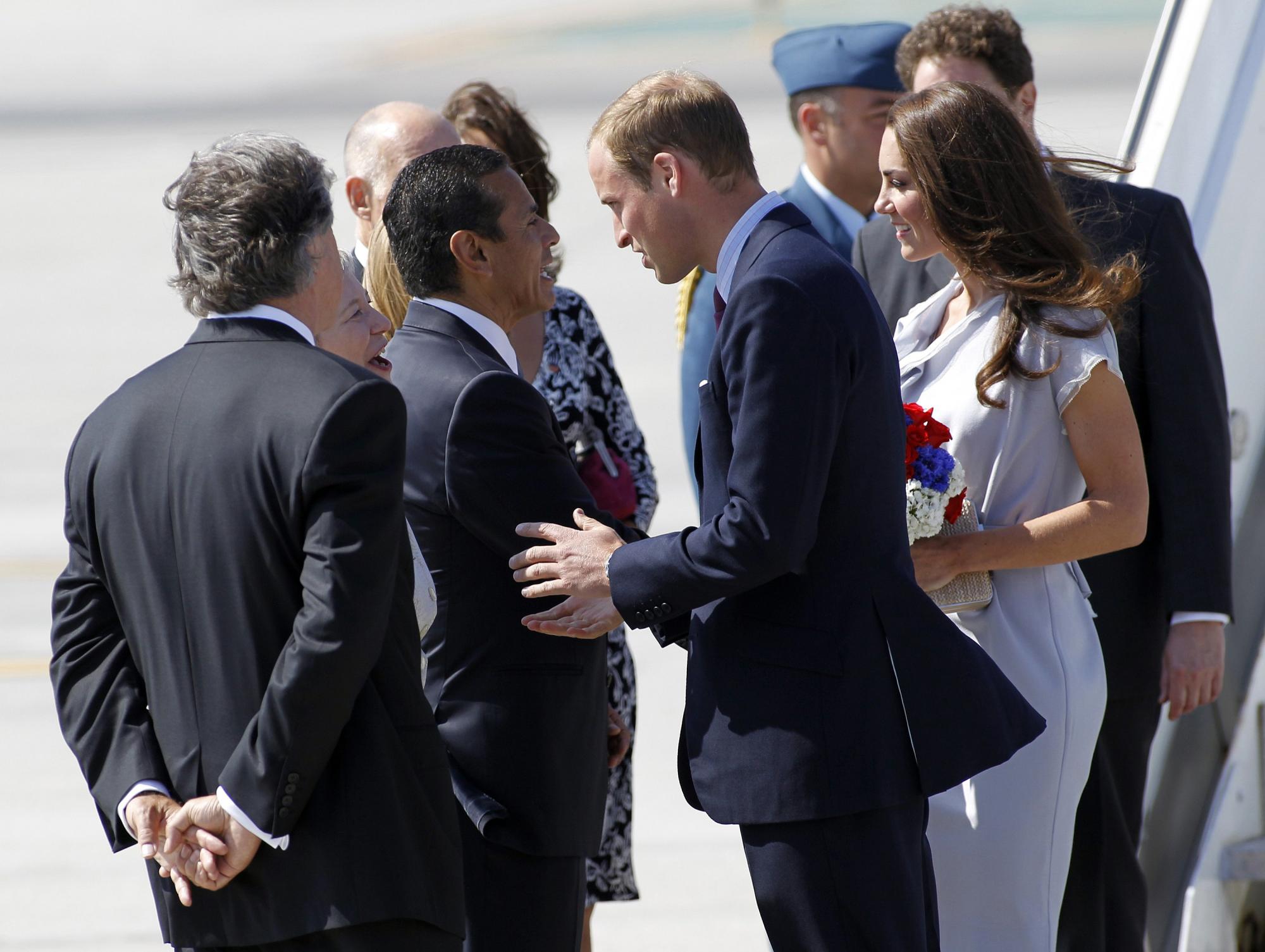 威廉王子夫婦抵達洛杉磯 開始婚后第二個異國之旅