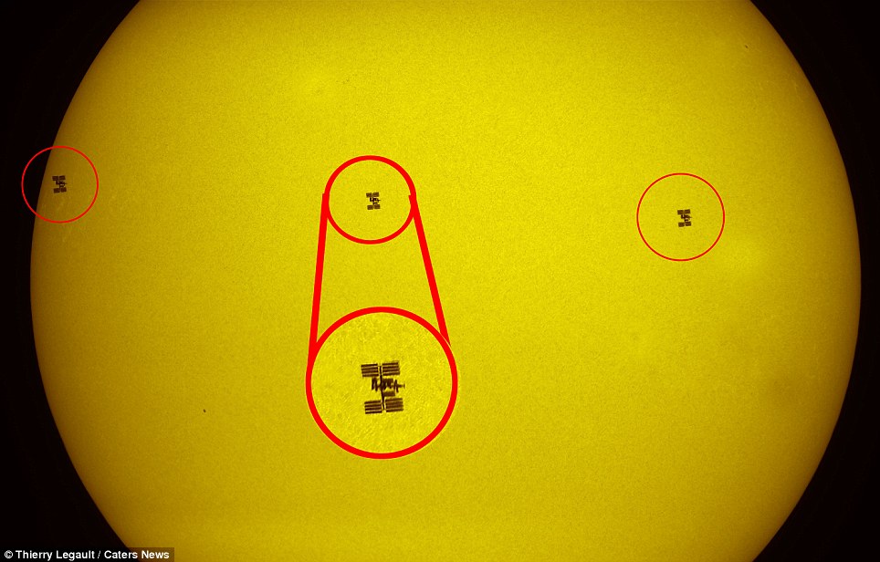 法國業余攝影師拍下“亞特蘭蒂斯”航天飛機“跨日”珍貴照片