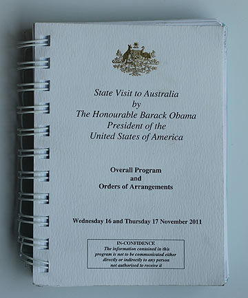 圖：奧巴馬訪澳絕密行程現身陰溝