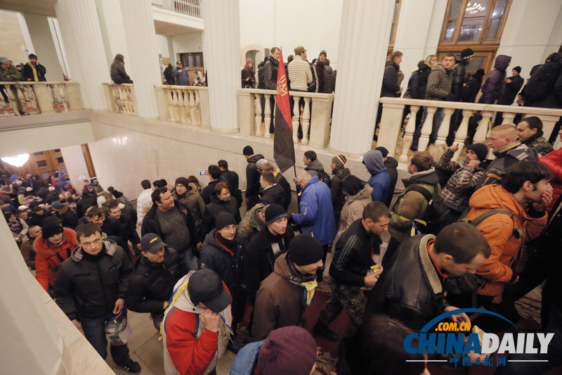 烏克蘭親歐盟示威活動升級 抗議者占領政府大樓