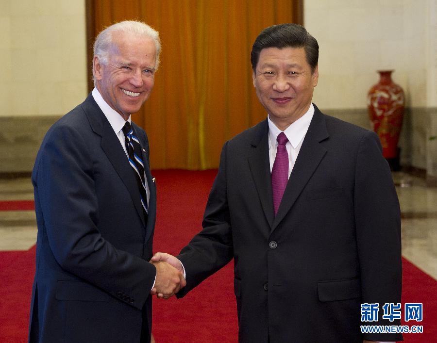 習近平舉行儀式歡迎美國副總統拜登訪華