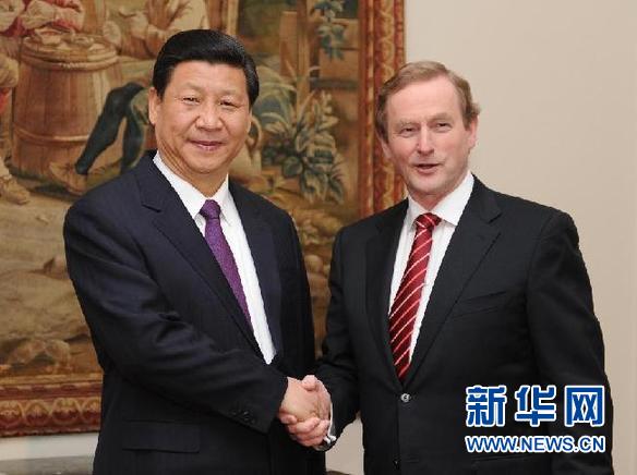 習近平同愛爾蘭總理肯尼會談