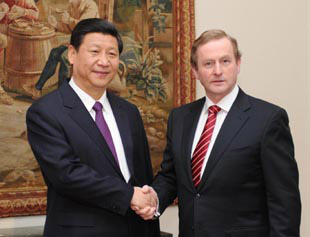 習近平同愛爾蘭總理肯尼會談