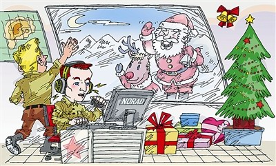 美軍“追蹤”圣誕老人半個多世紀