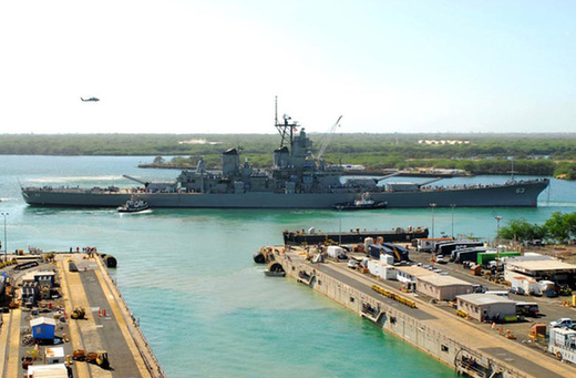 美軍密蘇里號戰(zhàn)列艦完成整修重返珍珠港