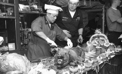 美軍航母做大餐 常吃龍蝦確保戰斗力