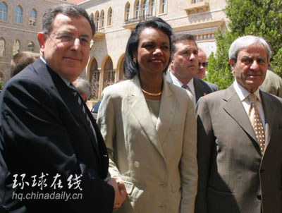 賴斯突訪黎巴嫩