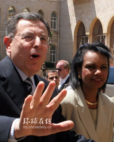 賴斯突訪黎巴嫩