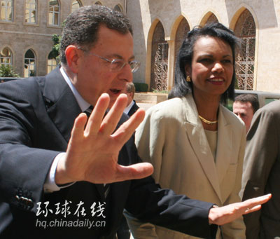 賴斯突訪黎巴嫩