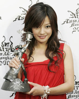 MTV亞洲大獎(jiǎng)曼谷揭曉 王力宏趙薇等分獲大獎(jiǎng)