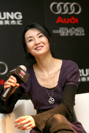張曼玉北京任代言 親切自然現場獲贈名車(組圖)